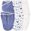Aden + Anais™ Essential S Easy Swaddle™ Pucksack 1.5 TOG 3-pack Scandinavian Sky Velboa 0-3 Maanden