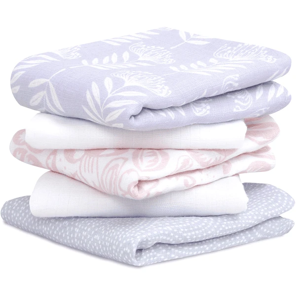 Aden + Anais™ Essential S Katoenen Mousseline Boerendoeken 5-pack Damsel 60 X 60 Cm 1 Aden + Anais™ Essential S Katoenen Mousseline Boerendoeken 5-pack Damsel 60 X 60 Cm