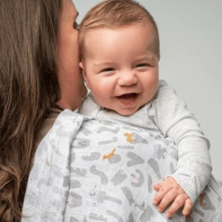 Aden + Anais™ Essential S Katoenen Mousseline Doekjes 5-pack Alpha Bet Animals 60 X 60 Cm -Kleine Wondertjes aden anais essential s katoenen mousseline doekjes 5 pack alpha bet animals 60 x 60 cm a383647 2