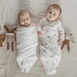 Aden + Anais™ Essential S Zijdezachte Puckdoek 2-pack Healing Nature 120 X 120 C -Kleine Wondertjes aden anais essential s zijdezachte puckdoek 2 pack healing nature 120 x 120 c a383655 3