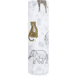 Aden + Anais™ Grote Katoenen Mousseline Draagdoek Jungle - Tropical -Kleine Wondertjes aden anais grote katoenen mousseline draagdoek jungle tropical a376206 4