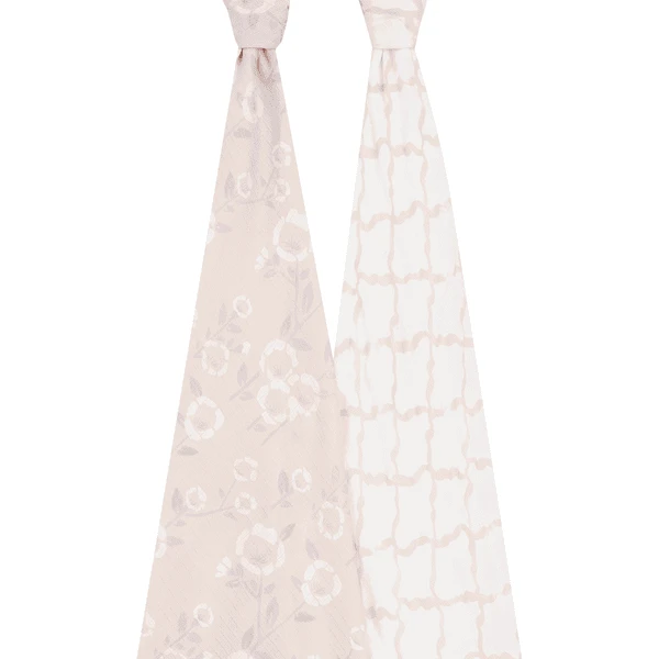 Aden + Anais™ Zijdezachte Mousseline Draagdoek 2 Pak Stencil 2 Aden + Anais™ Zijdezachte Mousseline Draagdoek 2 Pak Stencil - Afbeelding 2