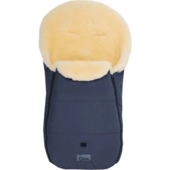 Altabebe Lamsvacht Voetenzak Voor Kinderwagen Nordkap Marine