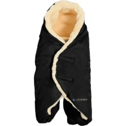 Altabebe Lamsvel Deken Zwart
