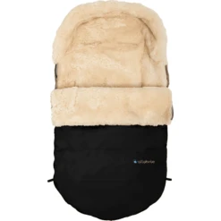 Altabebe Lamsvel Voetenzak Zwart -Kleine Wondertjes altabebe lamsvel voetenzak zwart a376126 3