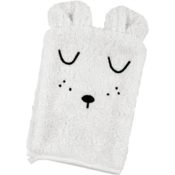 Alvi ® Terry Set Badhanddoek Met Capuchon En Washandje Wit -Kleine Wondertjes alvi terry set badhanddoek met capuchon en washandje wit a312984 4