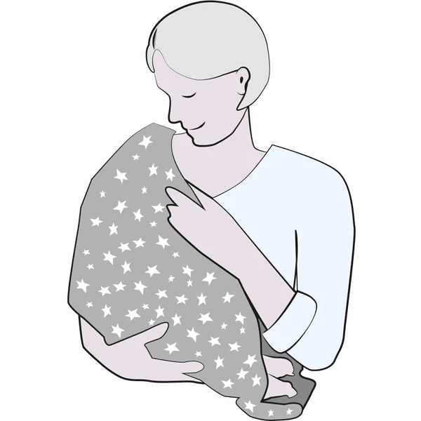 Alvi Voedingsdoek 2 In 1 Graphic Taupe 5 Alvi Voedingsdoek 2 In 1 Graphic Taupe - Afbeelding 5