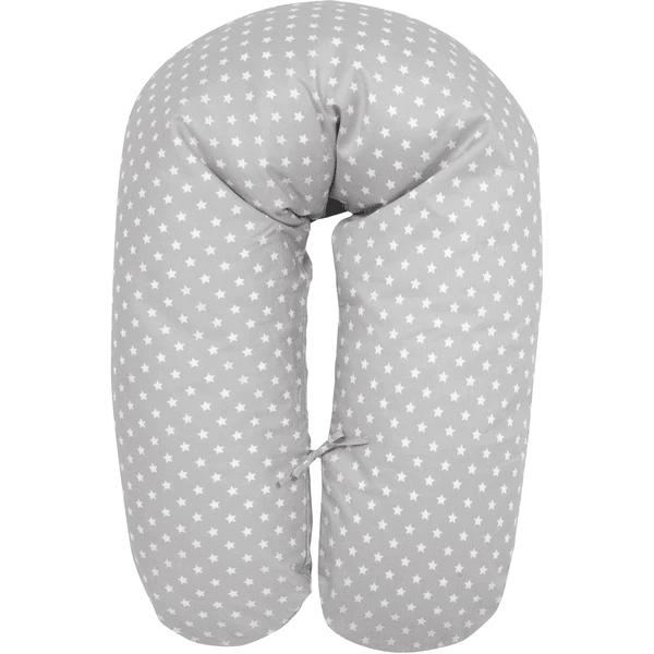 ALVI Voedingskussen Met Hoes Stars Zilver 1 ALVI Voedingskussen Met Hoes Stars Zilver