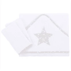 Babybay Babyhanddoek Ster Parelgrijs -Kleine Wondertjes babybay babyhanddoek ster parelgrijs a211898 4