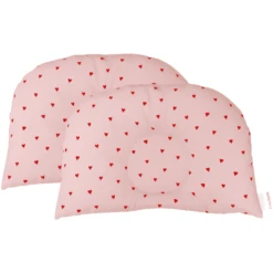 BabyDorm ® Buggykussen BuggyDorm Rosalie Roze Met Rode Hartjes -Kleine Wondertjes babydorm buggykussen buggydorm rosalie roze met rode hartjes a311363 2