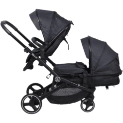 BabyGO Duowagen Twiner Grey -Kleine Wondertjes babygo duowagen twiner grey a299479 2