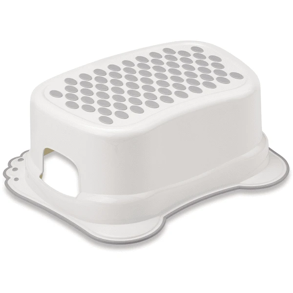 BABYKAJO Baby Opstapkrukje Met Anti - Sliplaag Beren - Wit 1 BABYKAJO Baby Opstapkrukje Met Anti - Sliplaag Beren - Wit