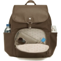 Babymel Luier Rugzak Freddie Vegan Leather Tan -Kleine Wondertjes babymel luier rugzak freddie vegan leather tan a416148 4