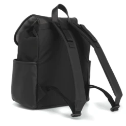 Babymel Luiertas Freddie Vegan Leather Black Convertible -Kleine Wondertjes babymel luiertas freddie vegan leather black convertible a337427 2