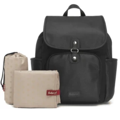 Babymel Luiertas Freddie Vegan Leather Black Convertible -Kleine Wondertjes babymel luiertas freddie vegan leather black convertible a337427 3