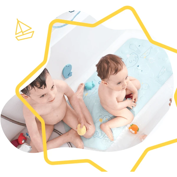 Badabulle Badmat XXL Met Thermometer Zeedieren 2 Badabulle Badmat XXL Met Thermometer Zeedieren - Afbeelding 2