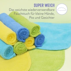 Bambino Mio Wet Wipes Herbruikbaar, Pak Van 10, Cloud -Kleine Wondertjes bambino mio wet wipes herbruikbaar pak van 10 cloud a344146 4