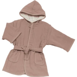 Be Be 's Collection Muslin Badjas Oud Roze -Kleine Wondertjes be be s collection muslin badjas oud roze a325017 3