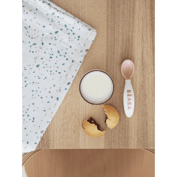 BEABA ® Set Van 2 Burp Doeken Mirage Hot Sauce / Terrazzo 120 X 120 Cm 3 BEABA ® Set Van 2 Burp Doeken Mirage Hot Sauce / Terrazzo 120 X 120 Cm - Afbeelding 3