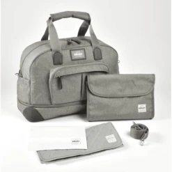 BEABA ® Uitbreidbare Reisluiertas Amsterdam II Grijs Gevlekt -Kleine Wondertjes beaba uitbreidbare reisluiertas amsterdam ii grijs gevlekt a416883 3