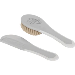 Bébé-jou® Kam En Borstel Ollie Grijs -Kleine Wondertjes bebe jou kam en borstel ollie grijs a263879 3