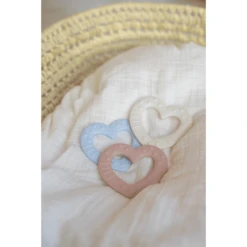 BIBS® Bijtring Baby Bitie Peach Heart Vanaf 3 Maanden -Kleine Wondertjes bibs bijtring baby bitie peach heart vanaf 3 maanden a345876 2