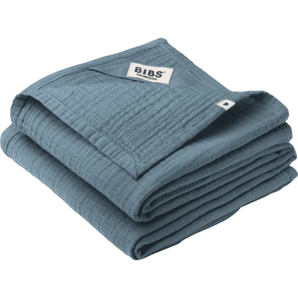 BIBS Mousseline Doek, Petrol 1 BIBS Mousseline Doek, Petrol