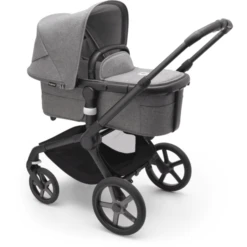Bugaboo Combi Kinderwagen Fox 5 Met Accessoires Black /Grey Melange -Kleine Wondertjes bugaboo combi kinderwagen fox 5 met accessoires black grey melange a416759 3