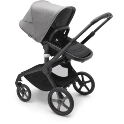 Bugaboo Combi Kinderwagen Fox 5 Met Accessoires Black /Grey Melange -Kleine Wondertjes bugaboo combi kinderwagen fox 5 met accessoires black grey melange a416759 4