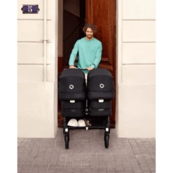 Bugaboo Kinderwagen Donkey 5 Twin Complete Graphite/Stormy Blue -Kleine Wondertjes bugaboo kinderwagen donkey 5 twin complete graphite stormy blue a381980 1
