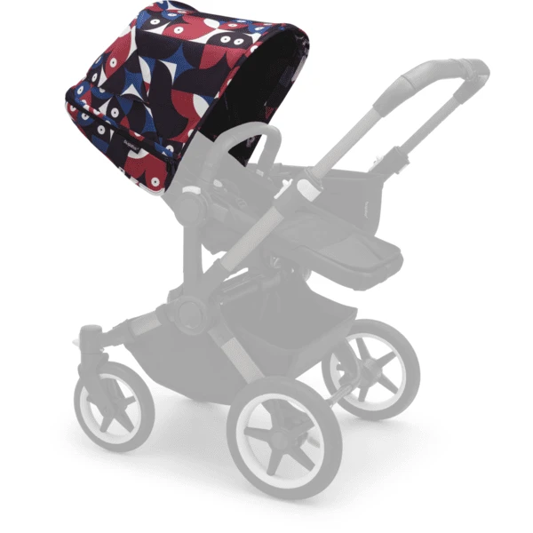 Bugaboo Zonnekap Donkey 5 Rood/Blauw Speciale Editie 4 Bugaboo Zonnekap Donkey 5 Rood/Blauw Speciale Editie - Afbeelding 4