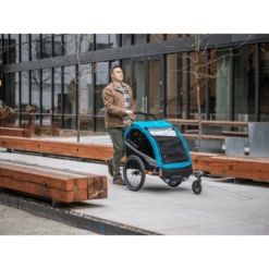 Kleine Wondertjes -Kleine Wondertjes burley kinderfietskar dlite x aqua single a312449 1