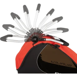 BURLEY Kinderfietskar Honey Bee Red -Kleine Wondertjes burley kinderfietskar honey bee red a312468 3