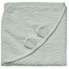 Cam Cam Copenhagen Badcape Met Capuchon En Oren Baby Groen