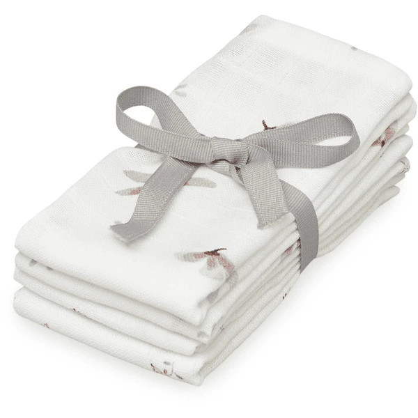 Cam Cam Copenhagen Flanellen Mousseline 4-pack Mix Wind Flower Crème 2 Cam Cam Copenhagen Flanellen Mousseline 4-pack Mix Wind Flower Crème - Afbeelding 2