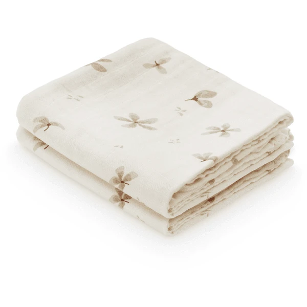 Cam Cam Copenhagen Gaasdoek 2-pack Wind Flower Crème 3 Cam Cam Copenhagen Gaasdoek 2-pack Wind Flower Crème - Afbeelding 3