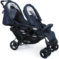 CHIC 4 BABY Duowagen DUO Jeans Navy Blue -Kleine Wondertjes chic 4 baby duowagen duo jeans navy blue a247039 2