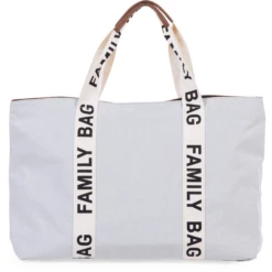 Childhome CHILD HOME Family Bag Signature Canvas Uit White