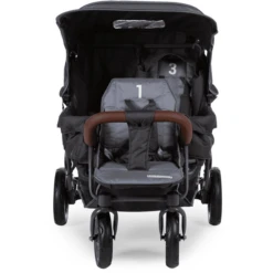 CHILDHOME Drielingwagen Triplet Antraciet -Kleine Wondertjes childhome drielingwagen triplet antraciet a285901 3
