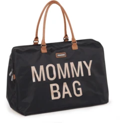 CHILDHOME Mommy Bag Groot Black Gold -Kleine Wondertjes childhome mommy bag groot black gold a261886 1
