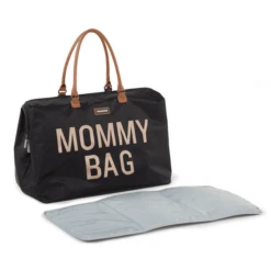CHILDHOME Mommy Bag Groot Black Gold -Kleine Wondertjes childhome mommy bag groot black gold a261886 2