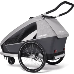 CROOZER Fietskar Kid Keeke 2 Stone Grey -Kleine Wondertjes croozer fietskar kid keeke 2 stone grey a288749 2