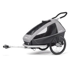 CROOZER Kid Keeke 1 Fietskar Stone Grijs Inclusief Joggerset -Kleine Wondertjes croozer kid keeke 1 fietskar stone grijs inclusief joggerset a415455 2