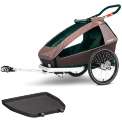 CROOZER Kid Vaaya 1 Blossom Red Kinderfietskar Inclusief Beschermbak Voor De Voetenruimte