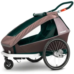 CROOZER Kid Vaaya 1 Blossom Red Kinderfietskar Inclusief Beschermbak Voor De Voetenruimte -Kleine Wondertjes croozer kid vaaya 1 blossom red kinderfietskar inclusief beschermbak voor de voetenruimte a417113 4