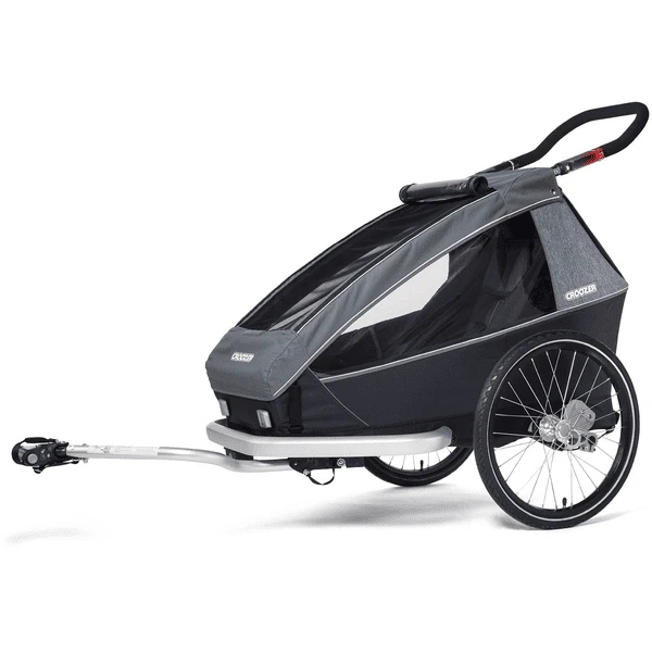 CROOZER Kid Vaaya 1 Graphite Blauw Kinderfietskar Inclusief Voetruimte Bescherming Lade 3 CROOZER Kid Vaaya 1 Graphite Blauw Kinderfietskar Inclusief Voetruimte Bescherming Lade - Afbeelding 3