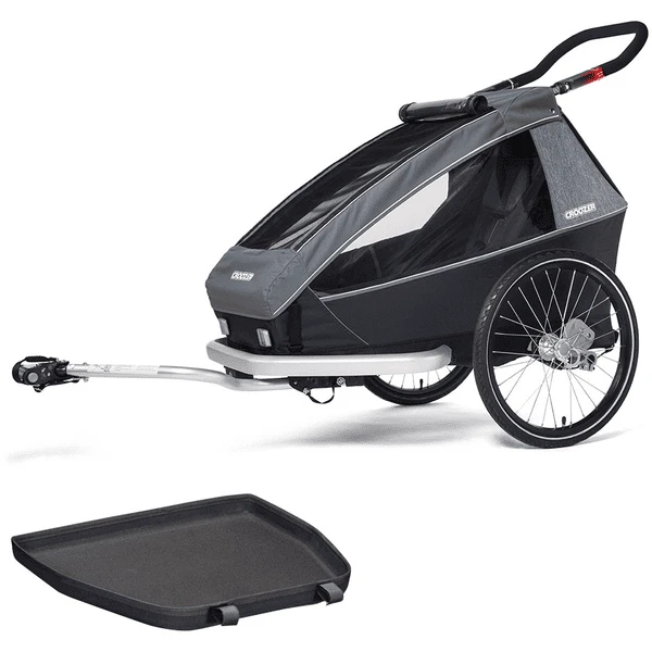 CROOZER Kid Vaaya 1 Graphite Blauw Kinderfietskar Inclusief Voetruimte Bescherming Lade 1 CROOZER Kid Vaaya 1 Graphite Blauw Kinderfietskar Inclusief Voetruimte Bescherming Lade