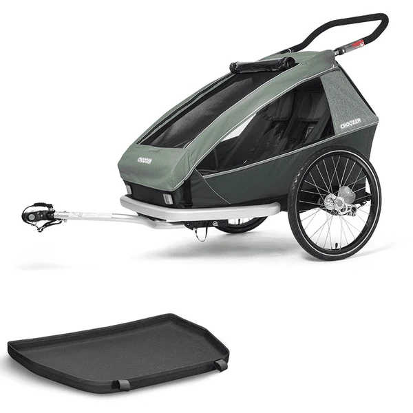 CROOZER Kid Vaaya 2 Jungle Fietskar Green Inclusief Voetruimte Bescherming Lade 1 CROOZER Kid Vaaya 2 Jungle Fietskar Green Inclusief Voetruimte Bescherming Lade