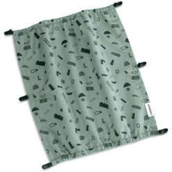 CROOZER Zonnescherm Green Patroon Voor Kid Tweezitter -Kleine Wondertjes croozer zonnescherm green patroon voor kid tweezitter a335628 1