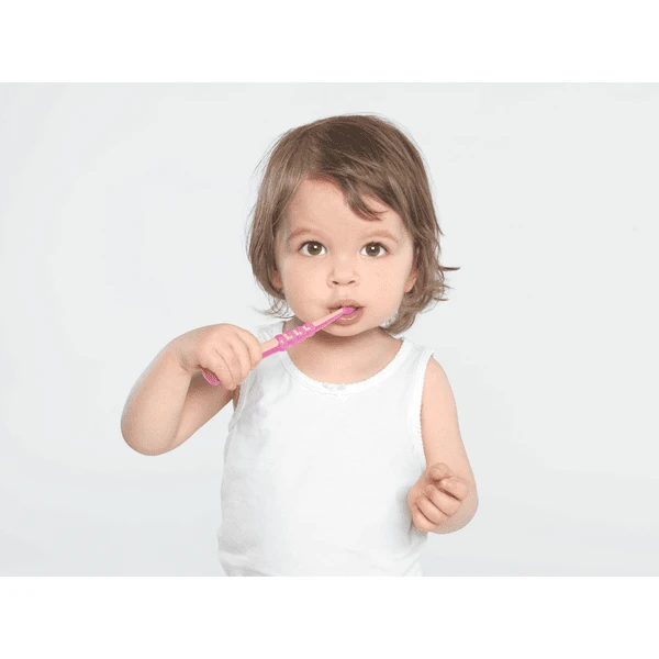 CURAPROX Baby Tandenborstel Met 4.260 Extra Fijne CUREN® Borstelharen 0 - 4 Jaar In Roze 3 CURAPROX Baby Tandenborstel Met 4.260 Extra Fijne CUREN® Borstelharen 0 - 4 Jaar In Roze - Afbeelding 3